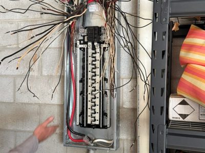 Open Electrical Service Panel