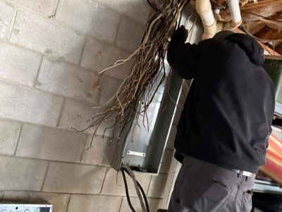 Electrical Meter and Transfer Switch Setup